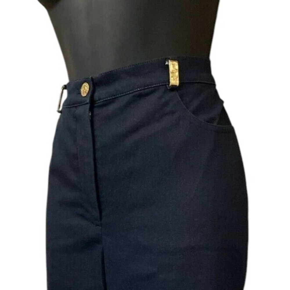 ST JOHN Sport Essentials Womens Pants Jeans Size 8 Blue Denim Cotton Stretch - Picture 4 of 12